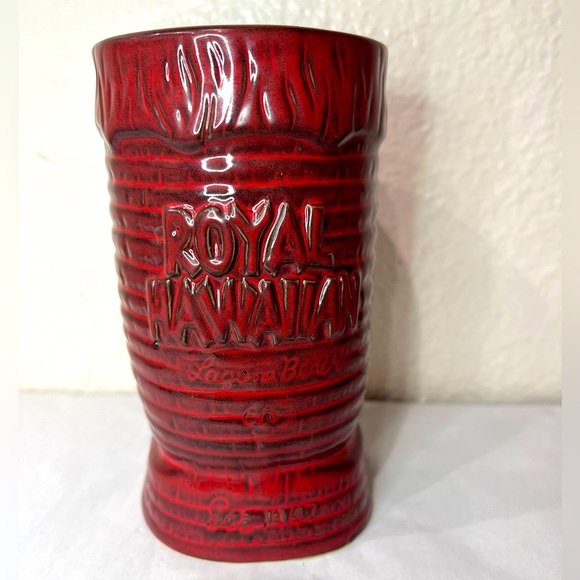 TIKI FARM CERAMIC TIKI MUG ROYAL HAWAIIAN LAGUNA BEACH, CA. BY SQUID 2016 - Picture 2 of 3